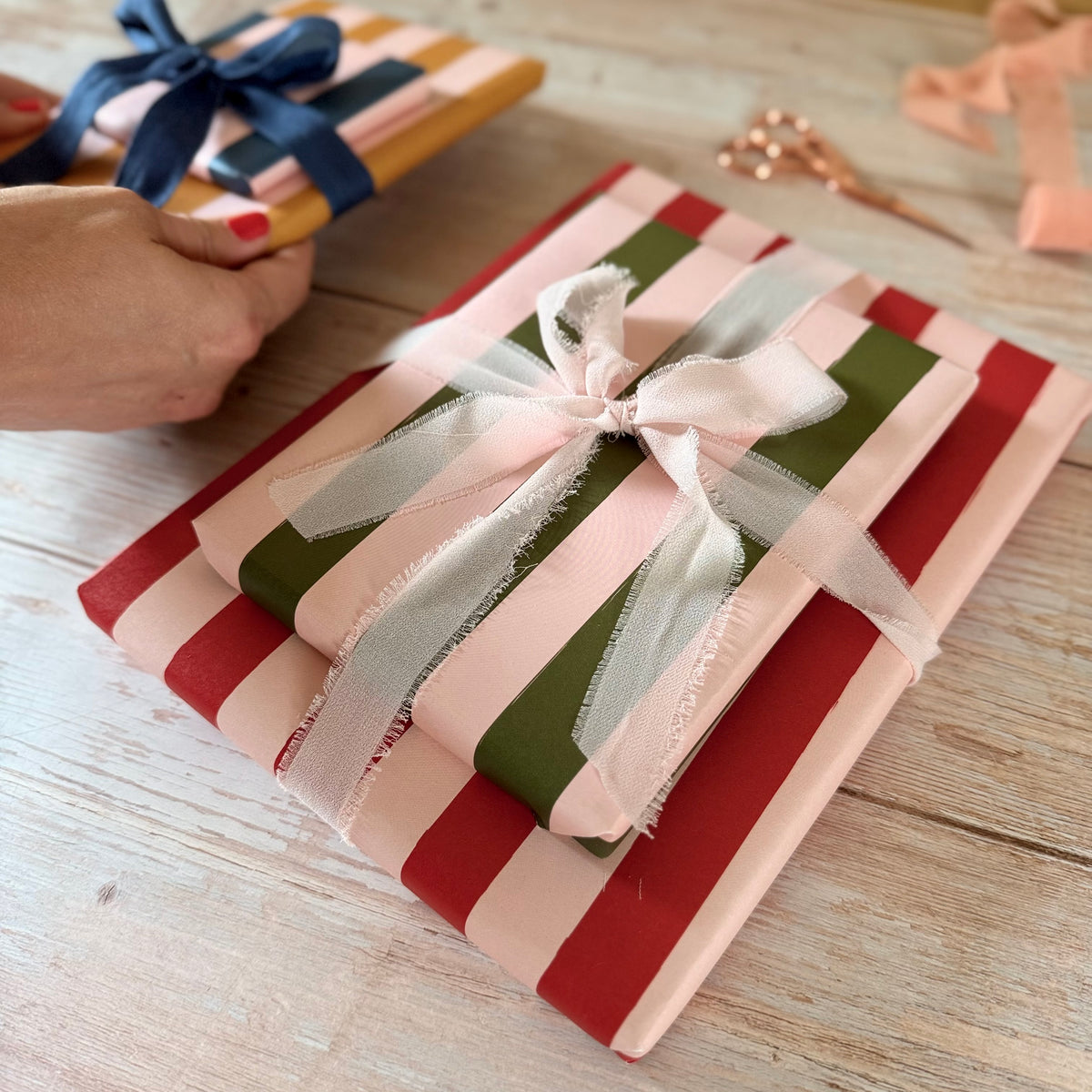 Luxury Candy Cane Striped Christmas Wrapping Paper