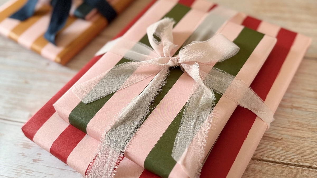 Luxury Candy Cane Striped Christmas Wrapping Paper