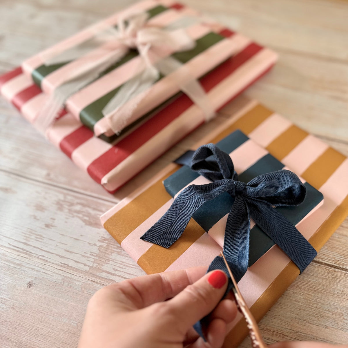 Luxury Candy Cane Striped Christmas Wrapping Paper