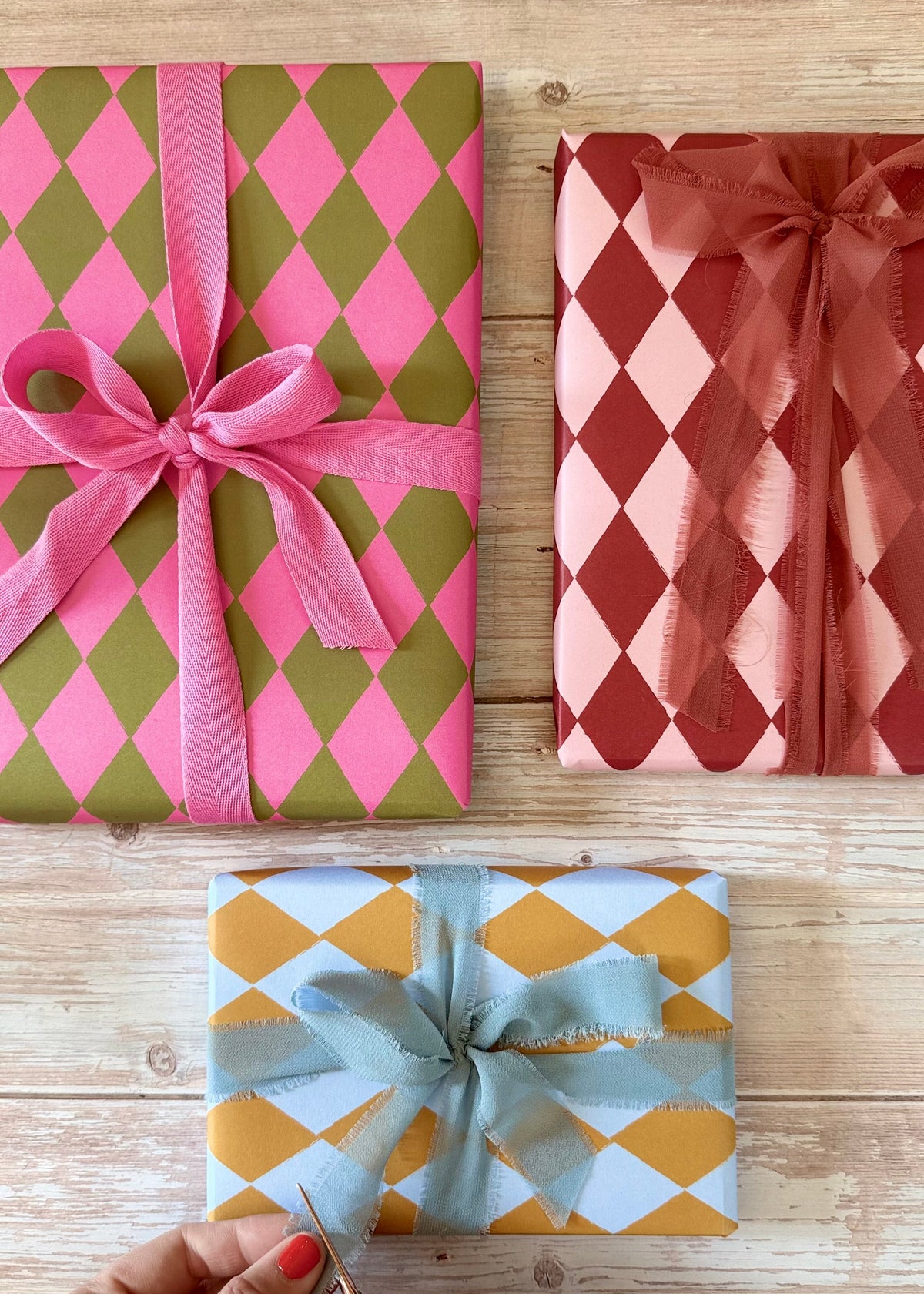 Luxury Harlequin Pattern Wrapping Paper