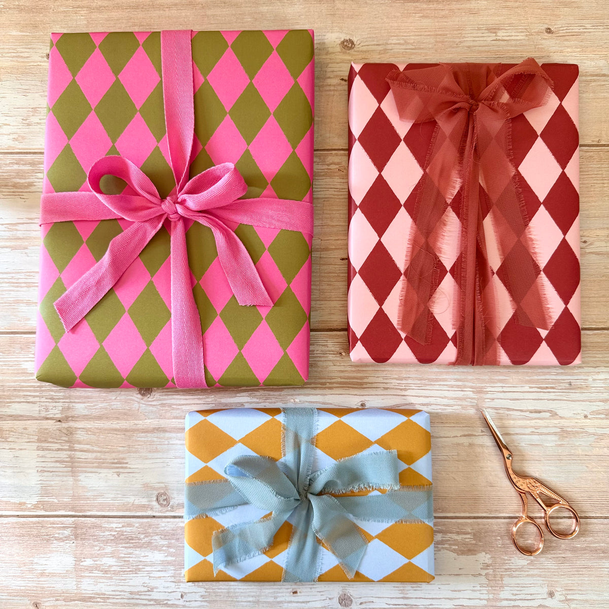 Luxury Harlequin Pattern Wrapping Paper