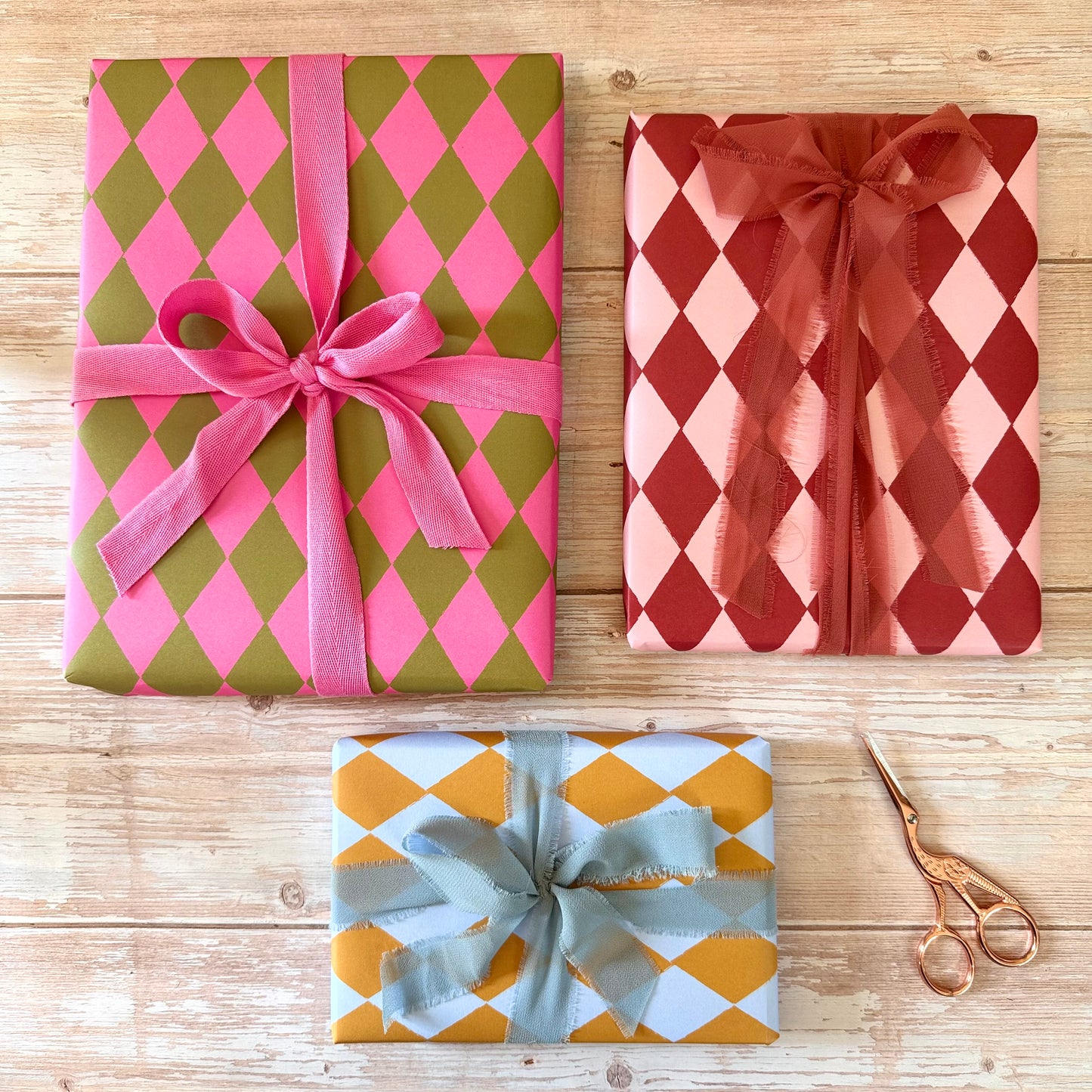 Luxury Harlequin Pattern Wrapping Paper