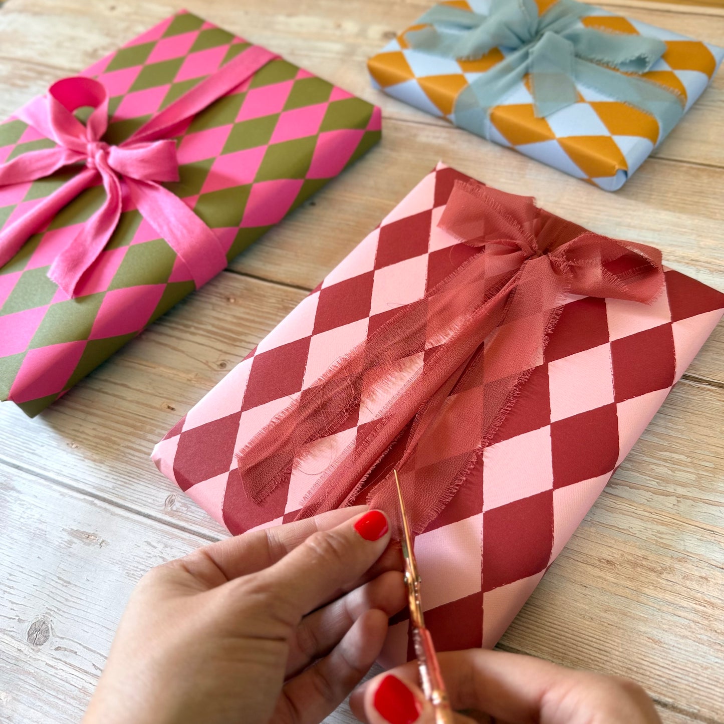 Luxury Harlequin Pattern Wrapping Paper