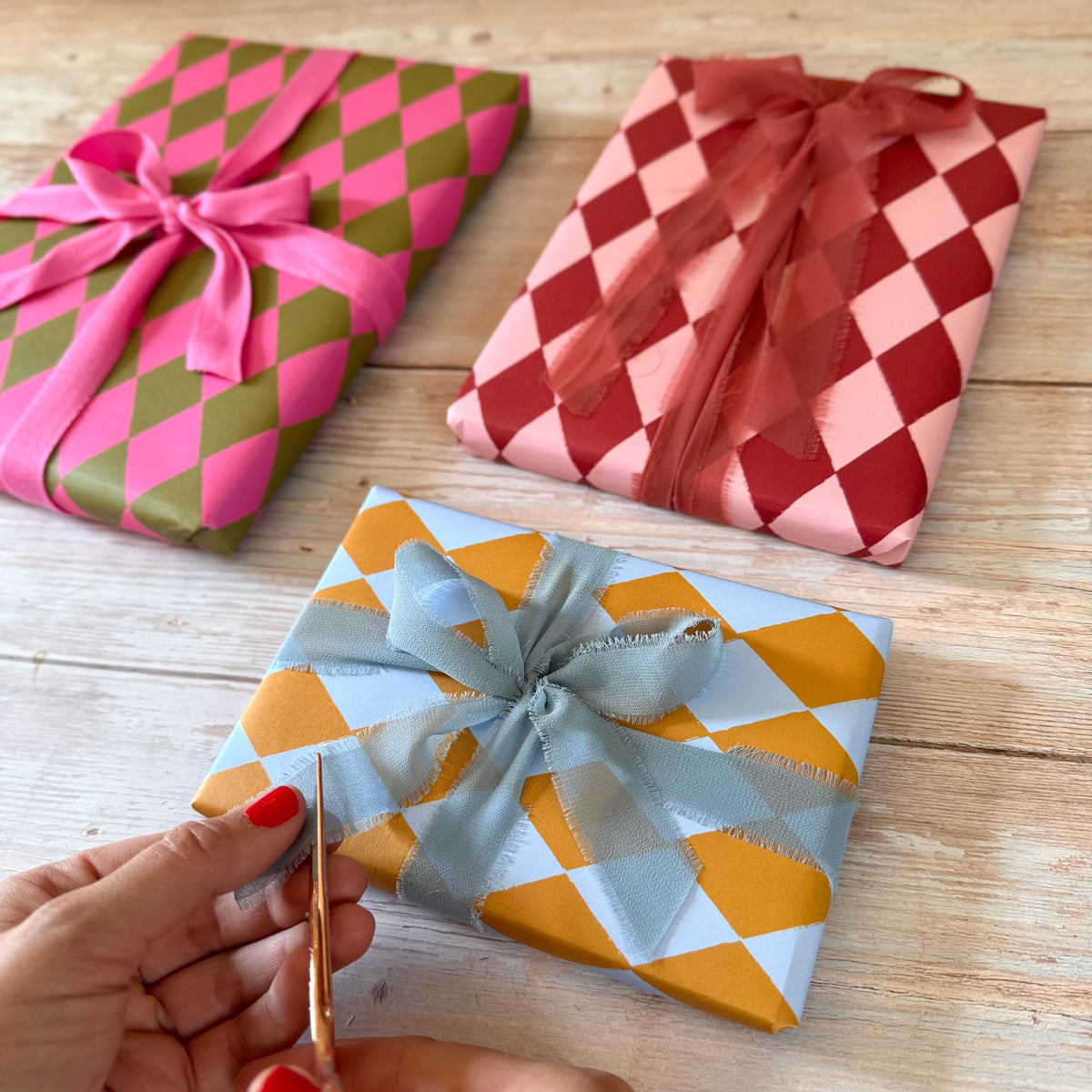 Luxury Harlequin Pattern Wrapping Paper