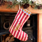 Personalised Luxury Striped Christmas Stocking