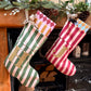 Personalised Luxury Striped Christmas Stocking