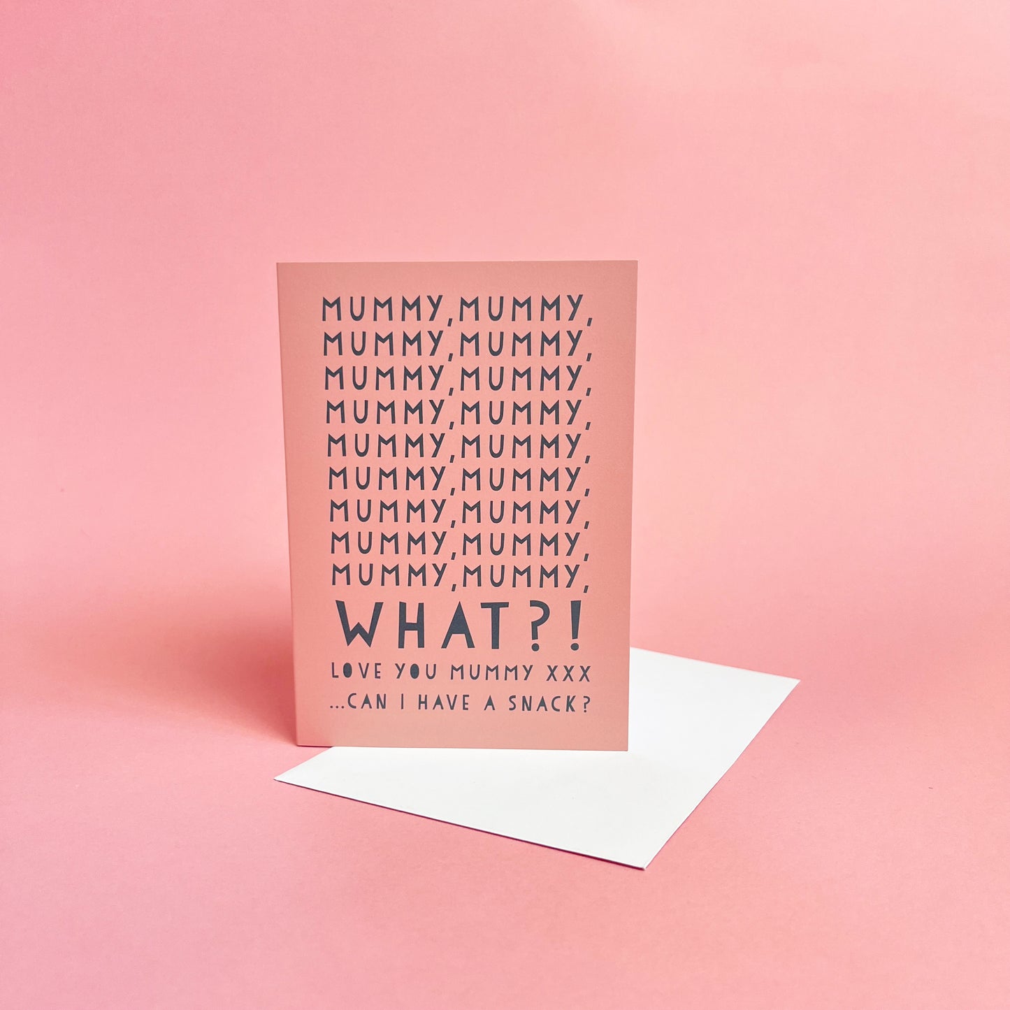 Funny Mummy Snack - Wordy Card