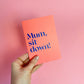 Funny Sit Down Mum, Mother's Day Card
