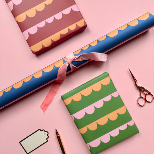 Luxury Scallop Pattern Wrapping Paper