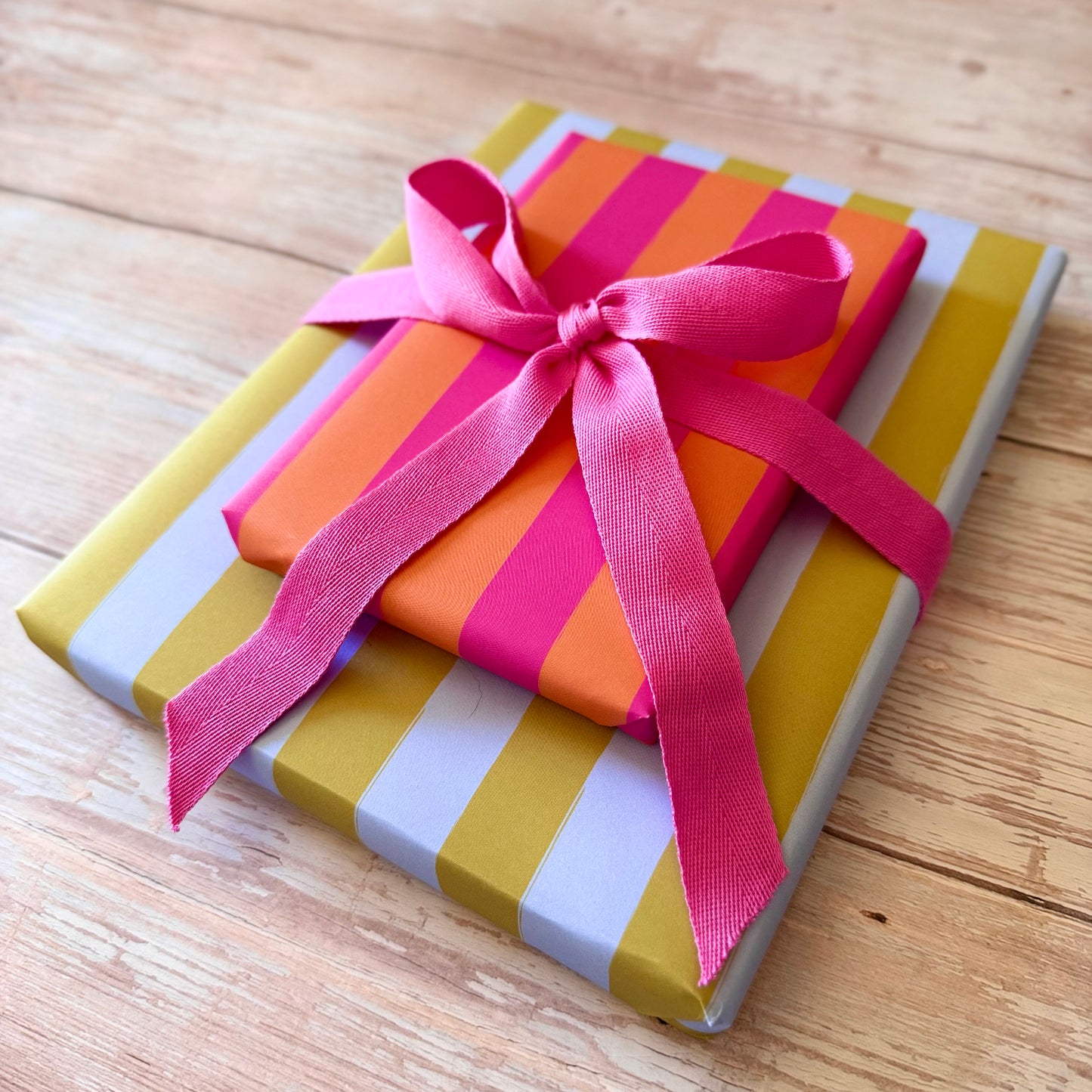 Luxury Candy Cane Bright Striped Christmas Wrapping Paper