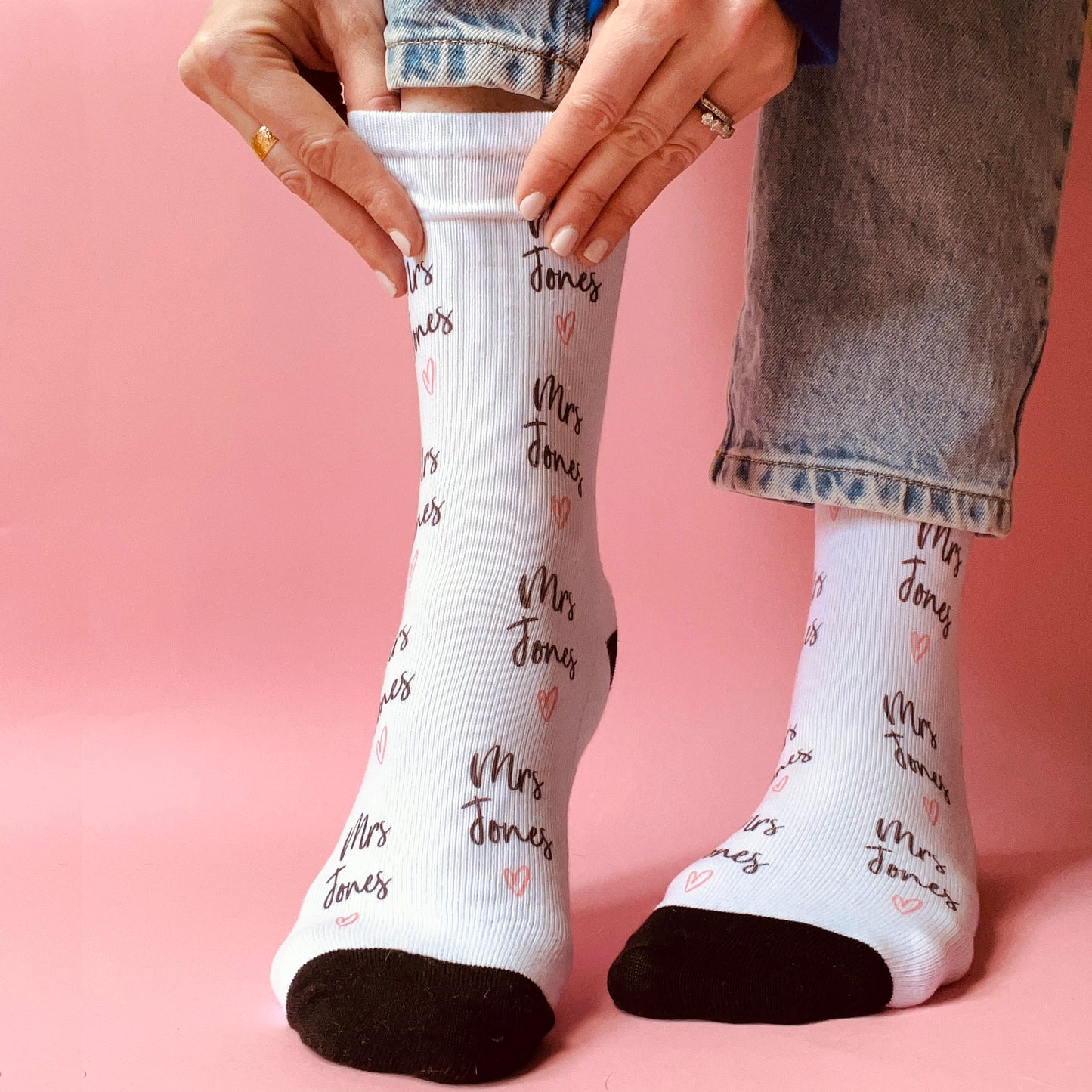 Mr or Mrs Personalised Socks