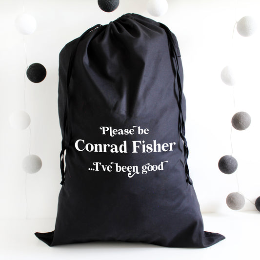 Funny Please Be Personalised Christmas Sack