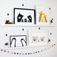Giraffe Family Selfie Print