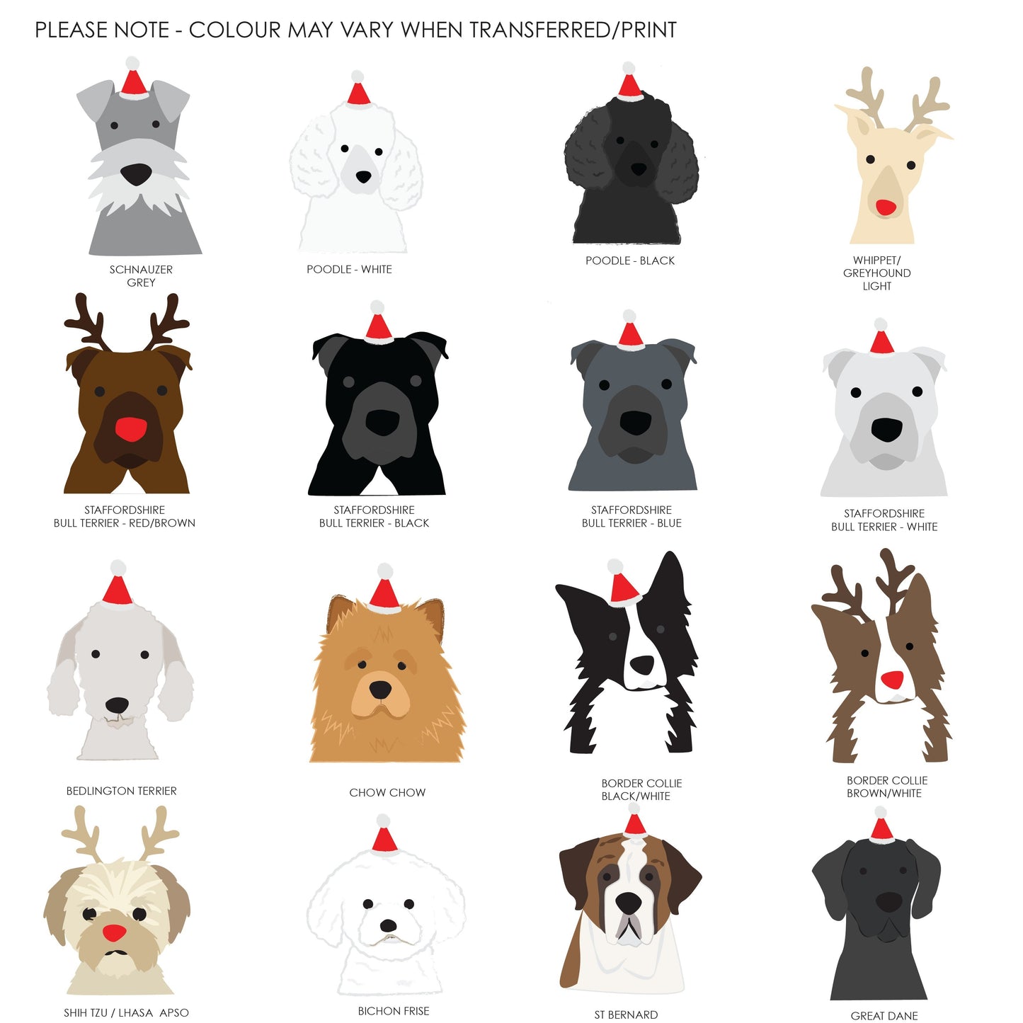 Dog Breed Christmas Card