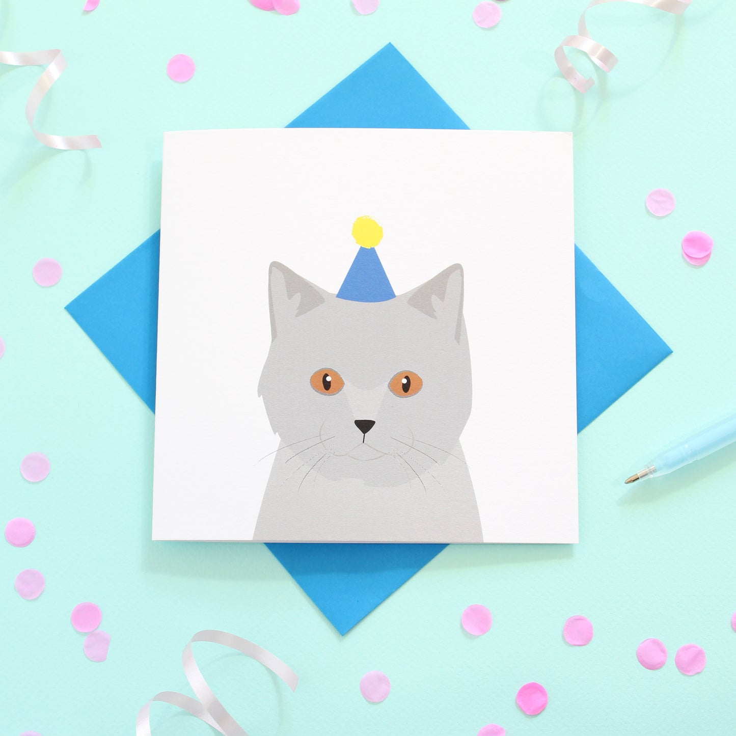 Birthday cat card - Multiple Breeds