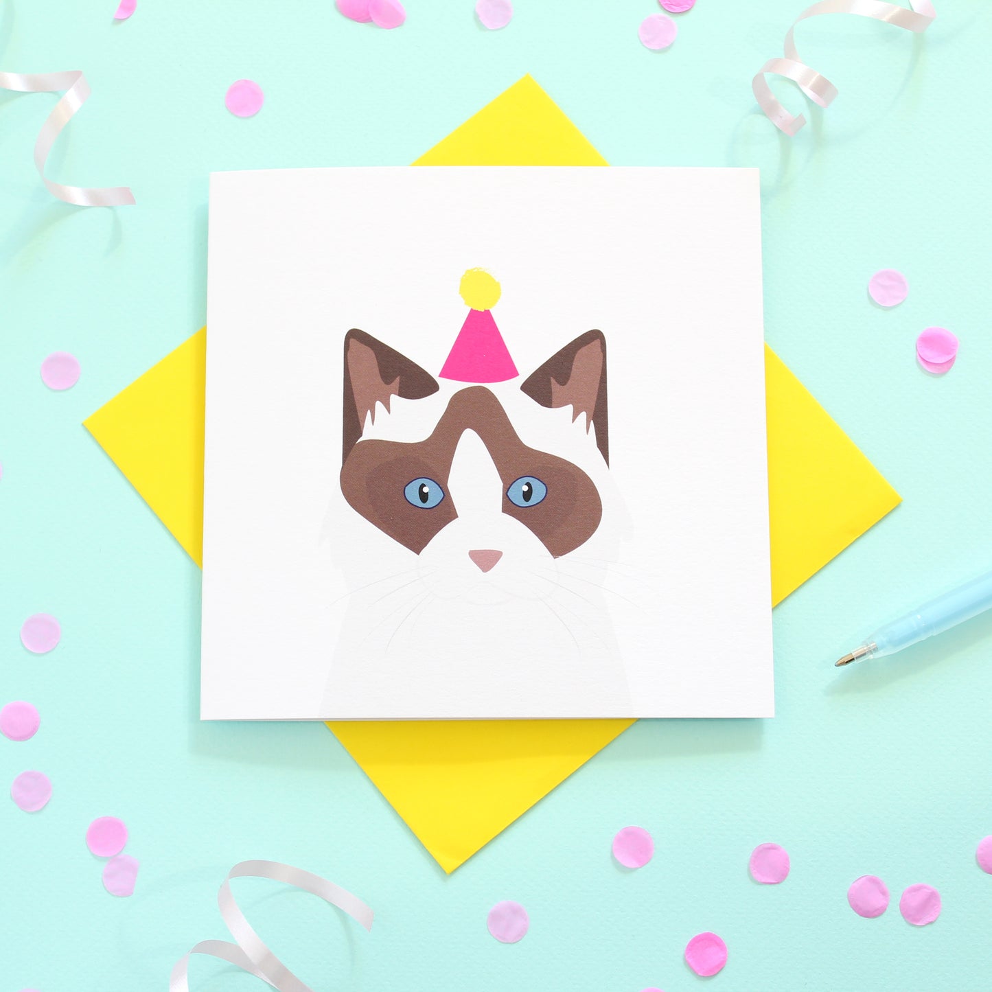 Birthday cat card - Multiple Breeds