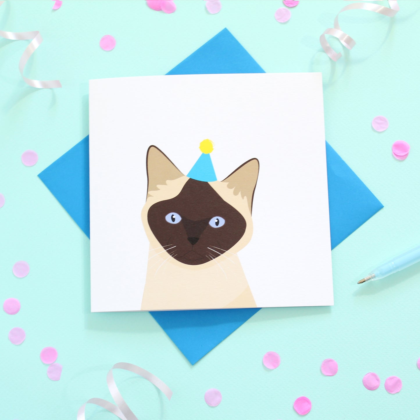 Birthday cat card - Multiple Breeds