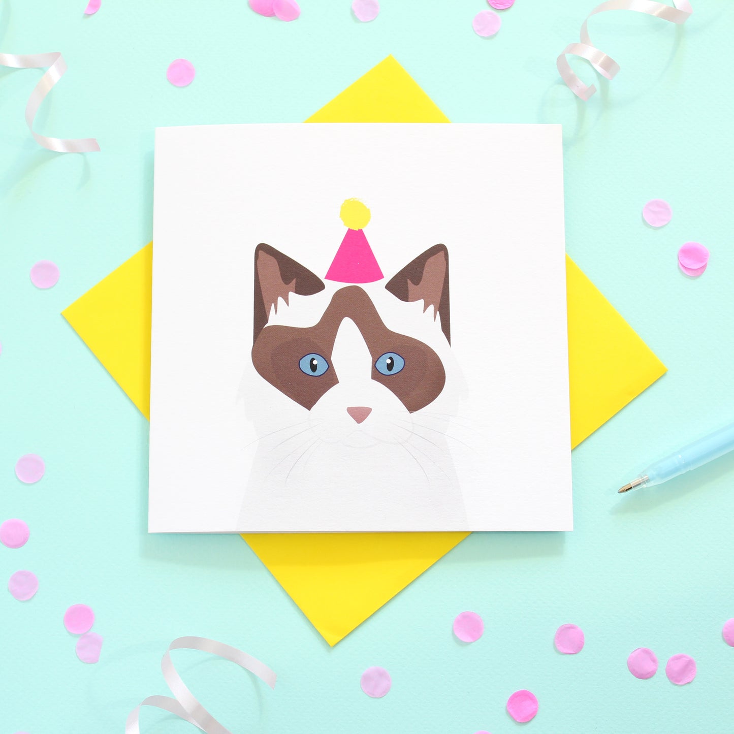 Birthday cat card - Multiple Breeds