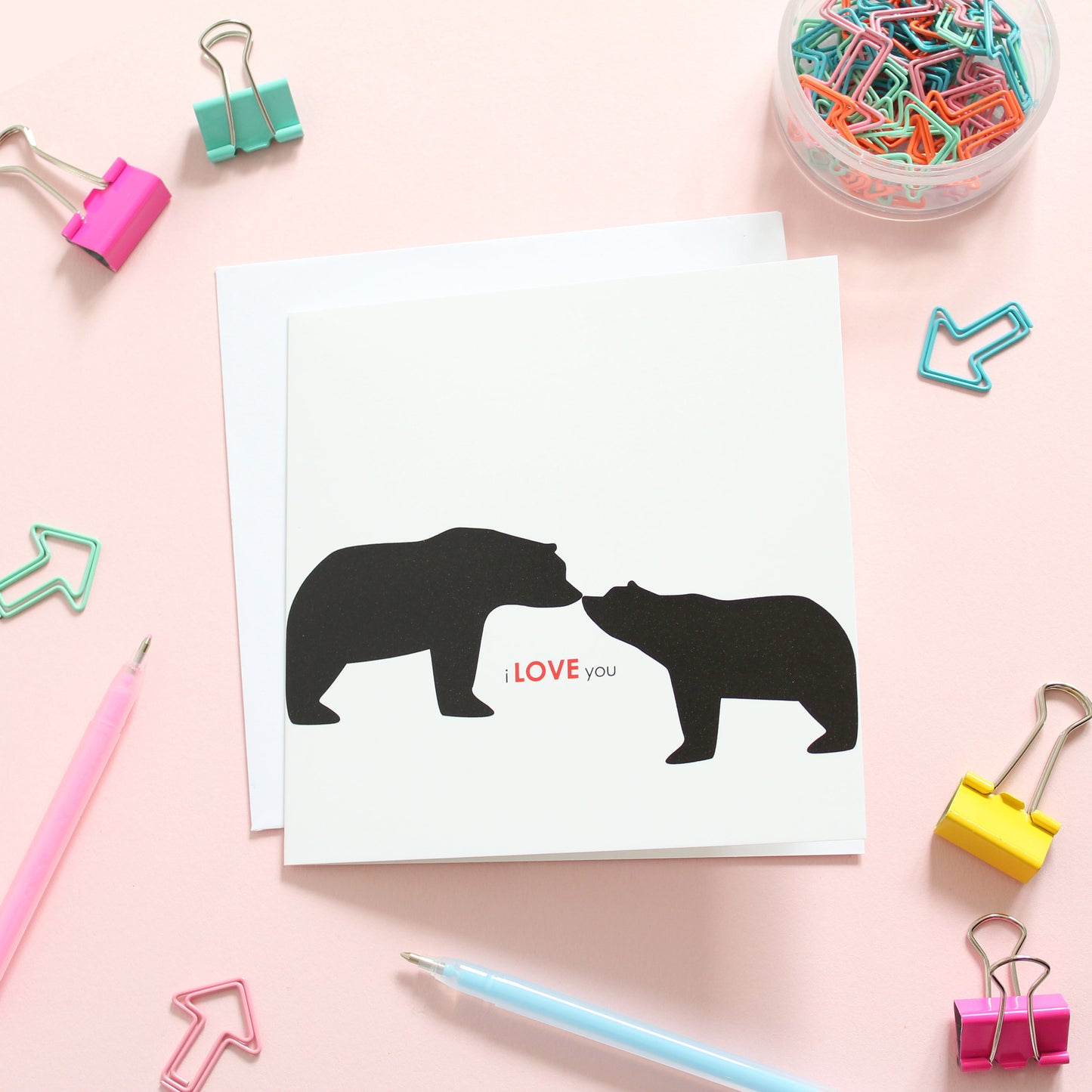 I Love You Bear Card