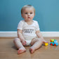 Personalised Littlest Surname Baby Grow or New Baby Gift Set