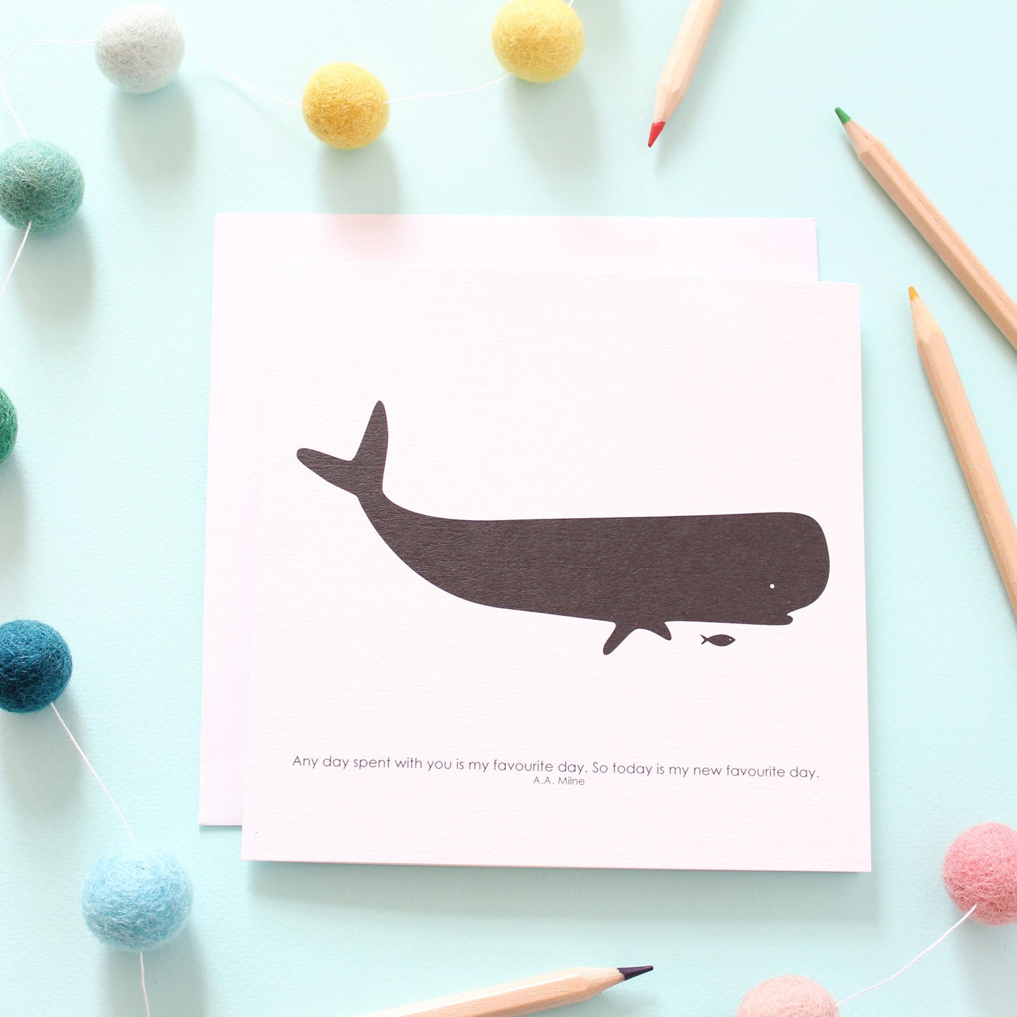 Favourite Day, Whale And Fish Card