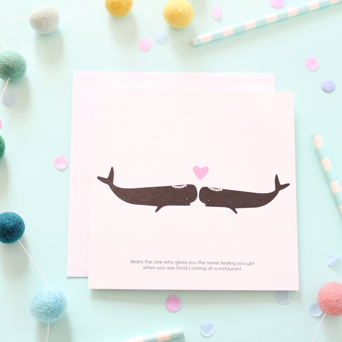 Mrs & Mrs Wedding Day Whale Card
