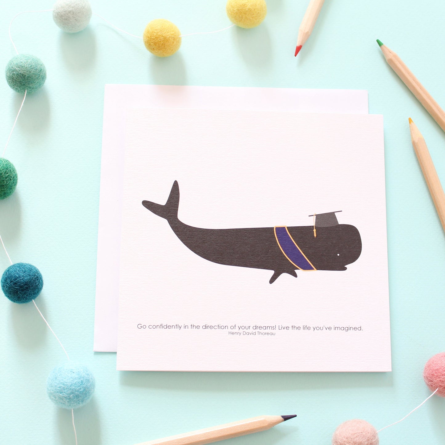 Graduation Whale Card