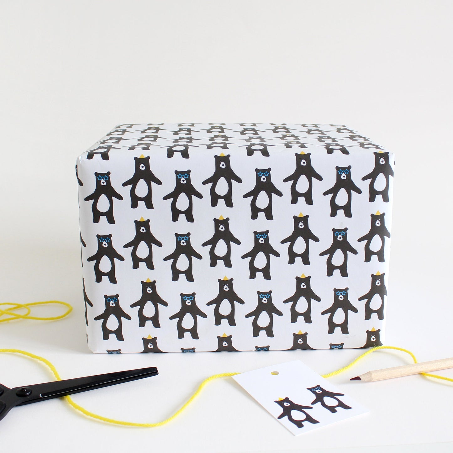 Dancing Party Bear Wrapping Paper  - Birthday WrappingPpaper