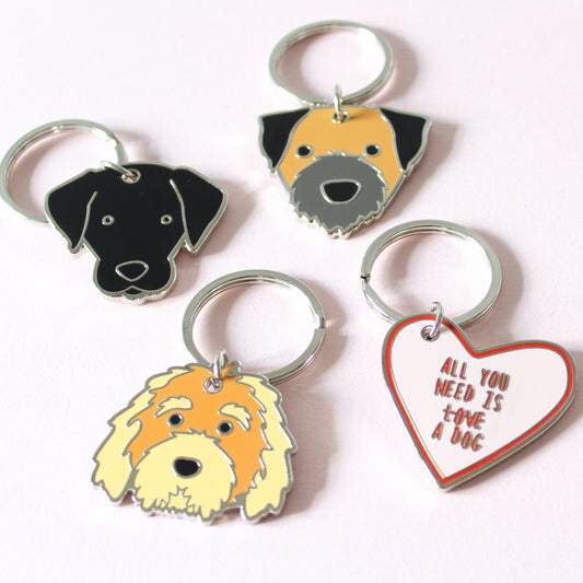 Metal Dog Key Rings