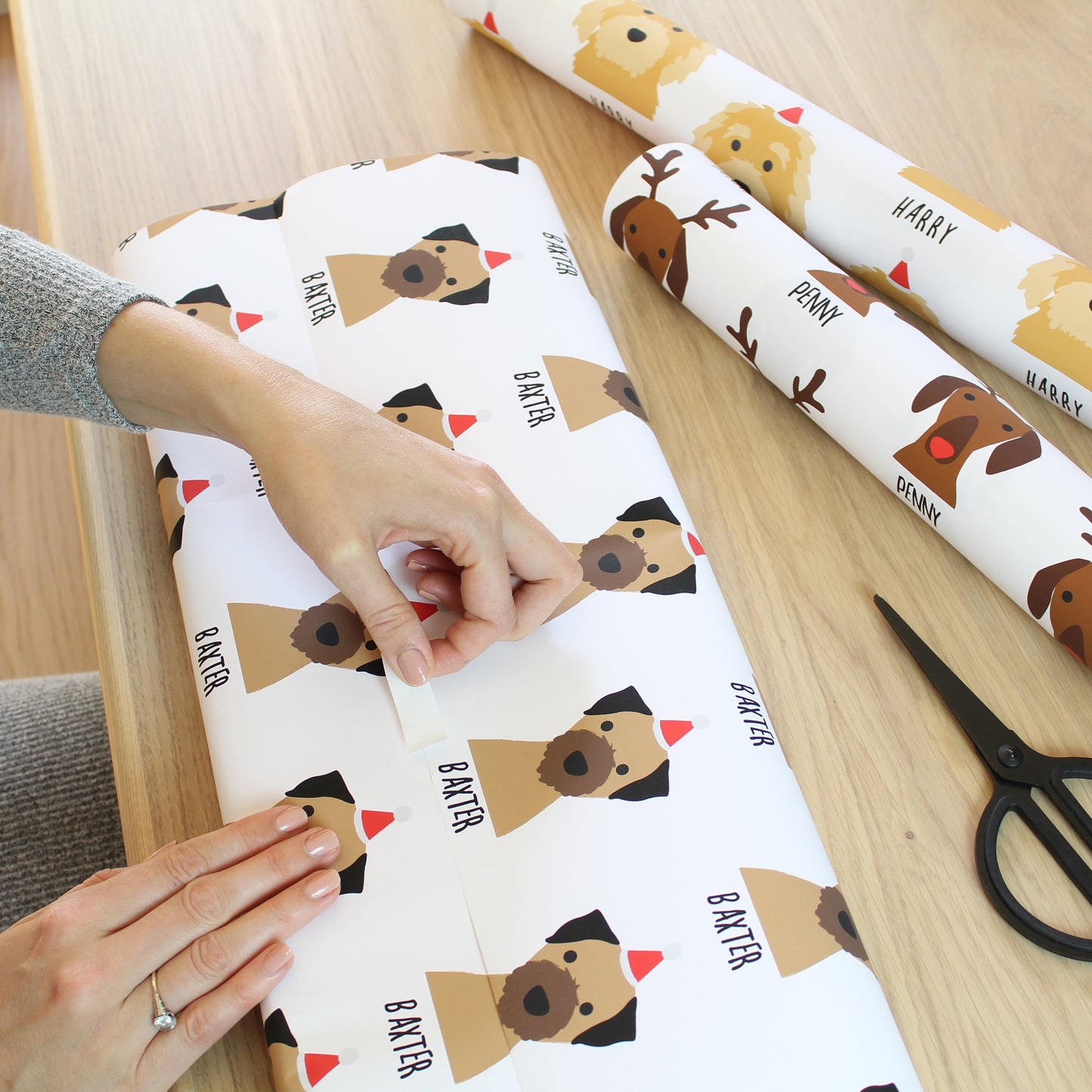 Personalised Dog Christmas Wrapping Paper