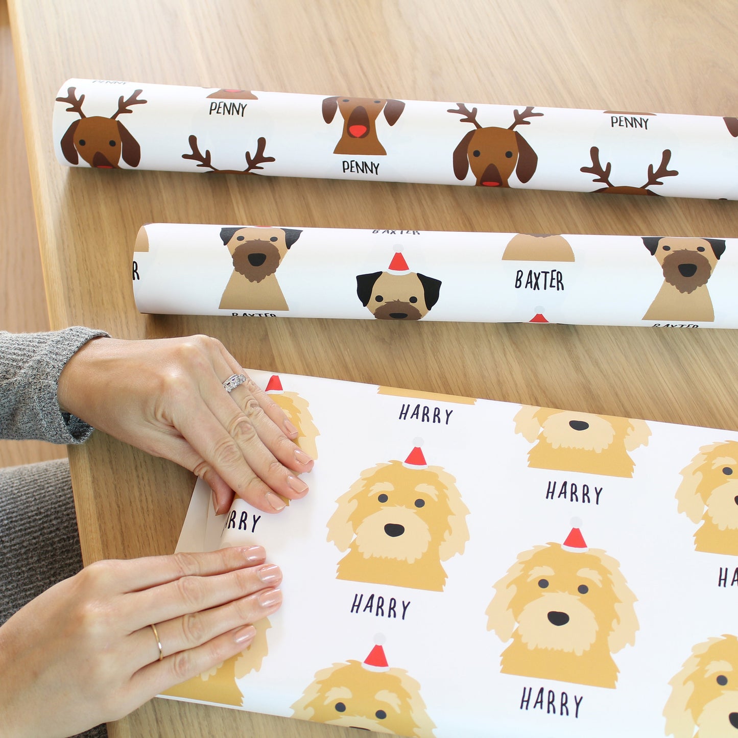 Personalised Dog Christmas Wrapping Paper