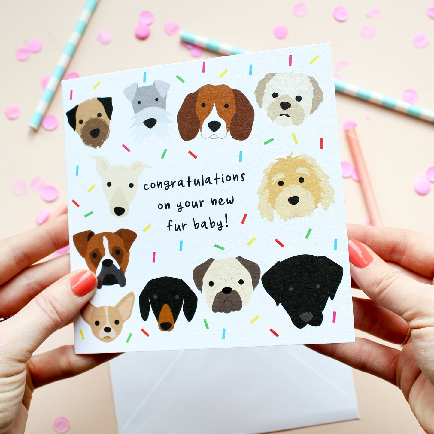 New Fur Baby Dog Card