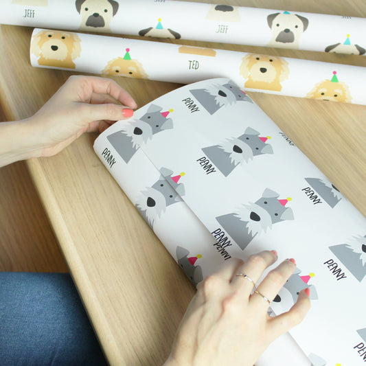 Personalised Birthday Dog Wrapping Paper