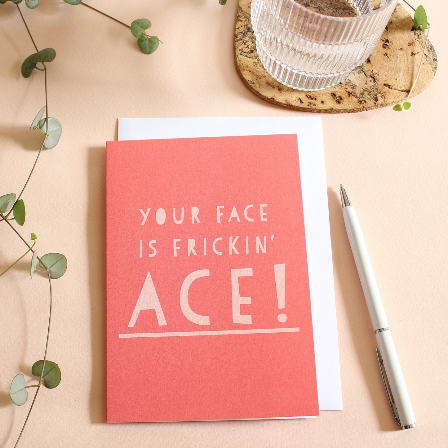 Your Face Is Frickin' Ace, Wordy Card