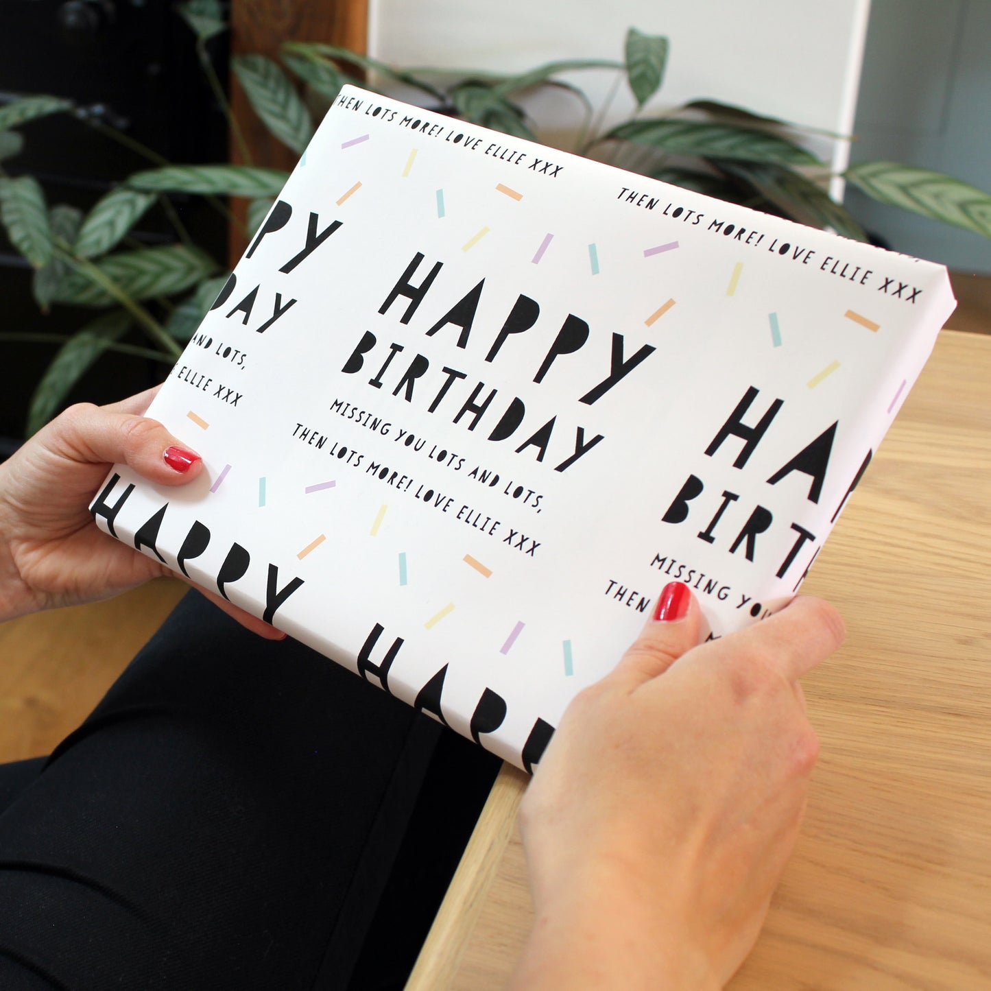 Happy Birthday, Personalised Wrapping Paper