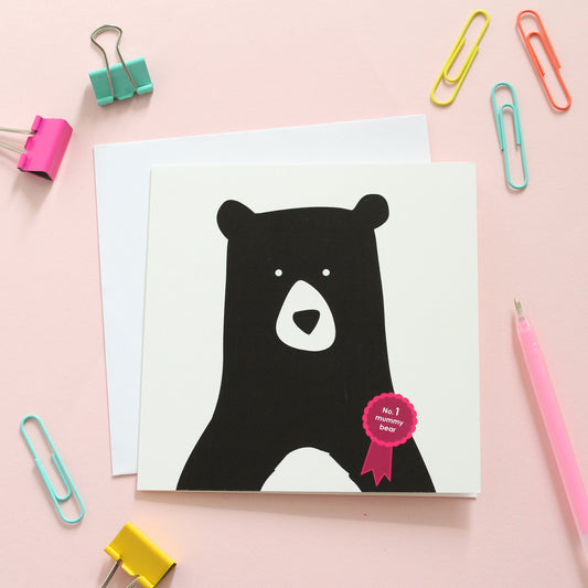 No.1 Mummy Bear Card