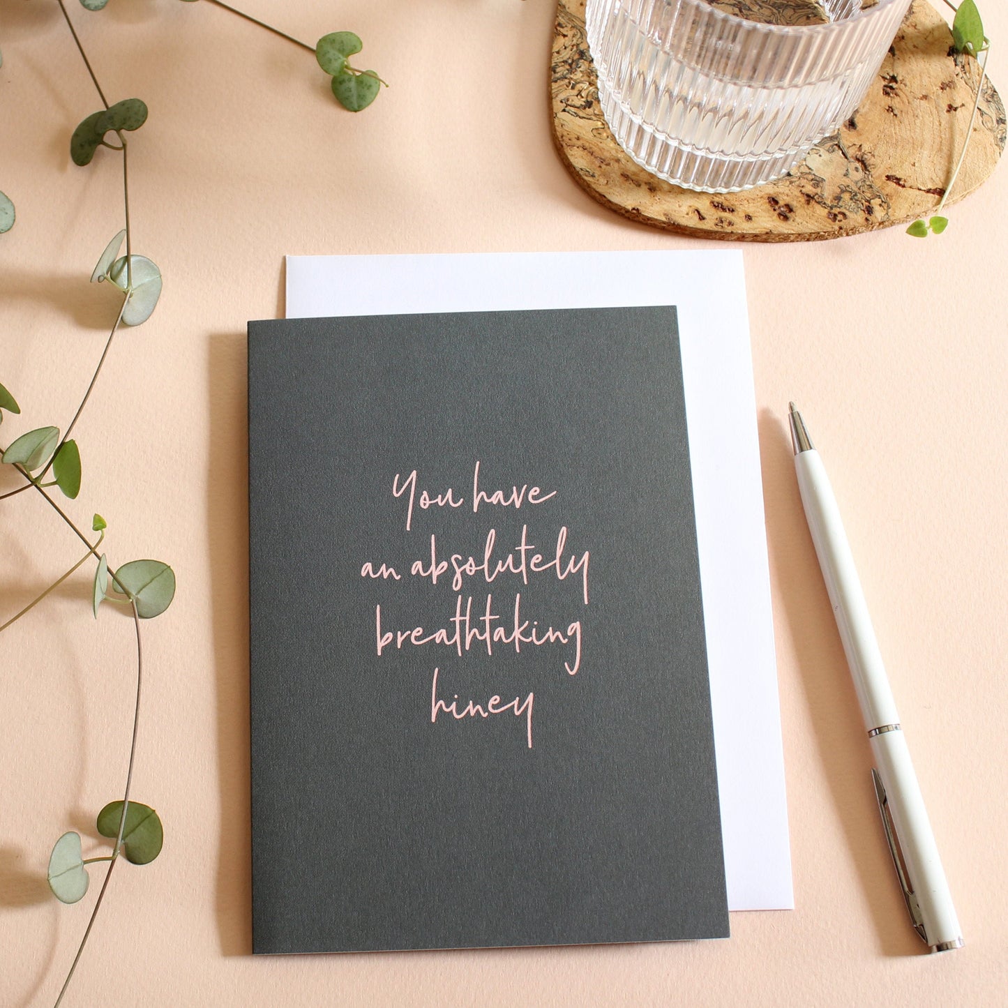 Breathtaking Hiney Funny Wordy Card