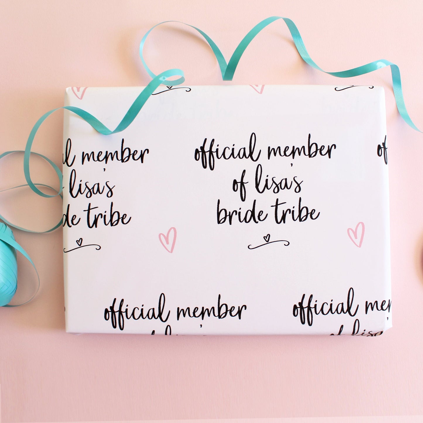 Personalised Brides Tribe wrapping paper