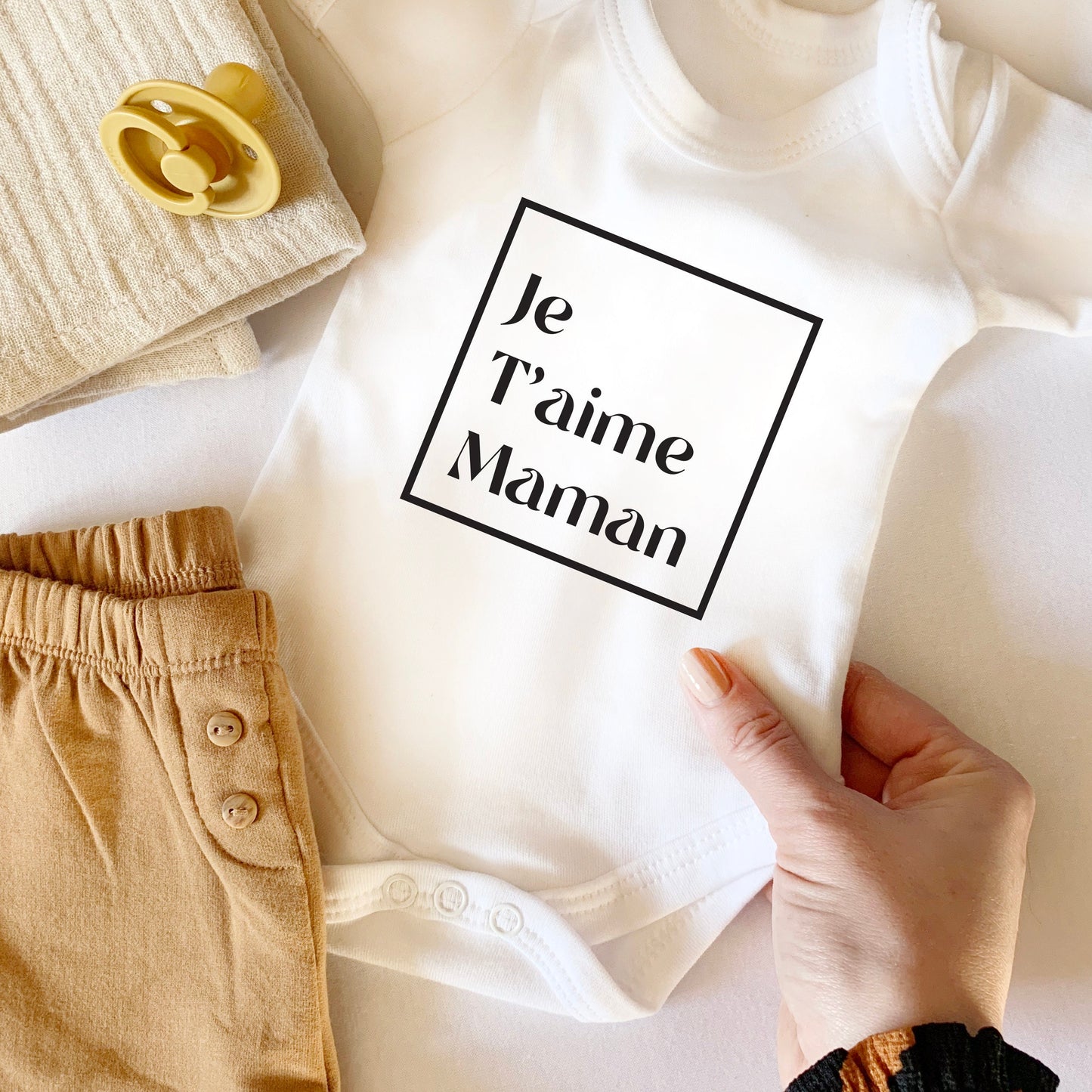 Je T'aime Personalised Baby grow