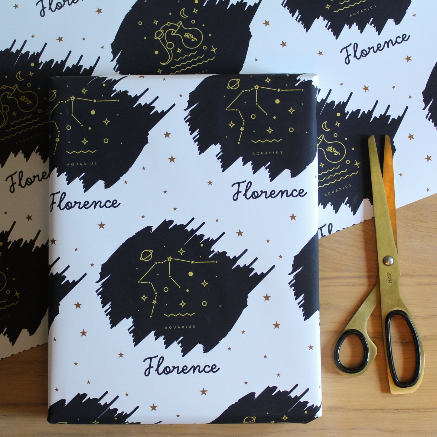 Personalised Zodiac Sign or Zodiac Constellation  Wrapping Paper