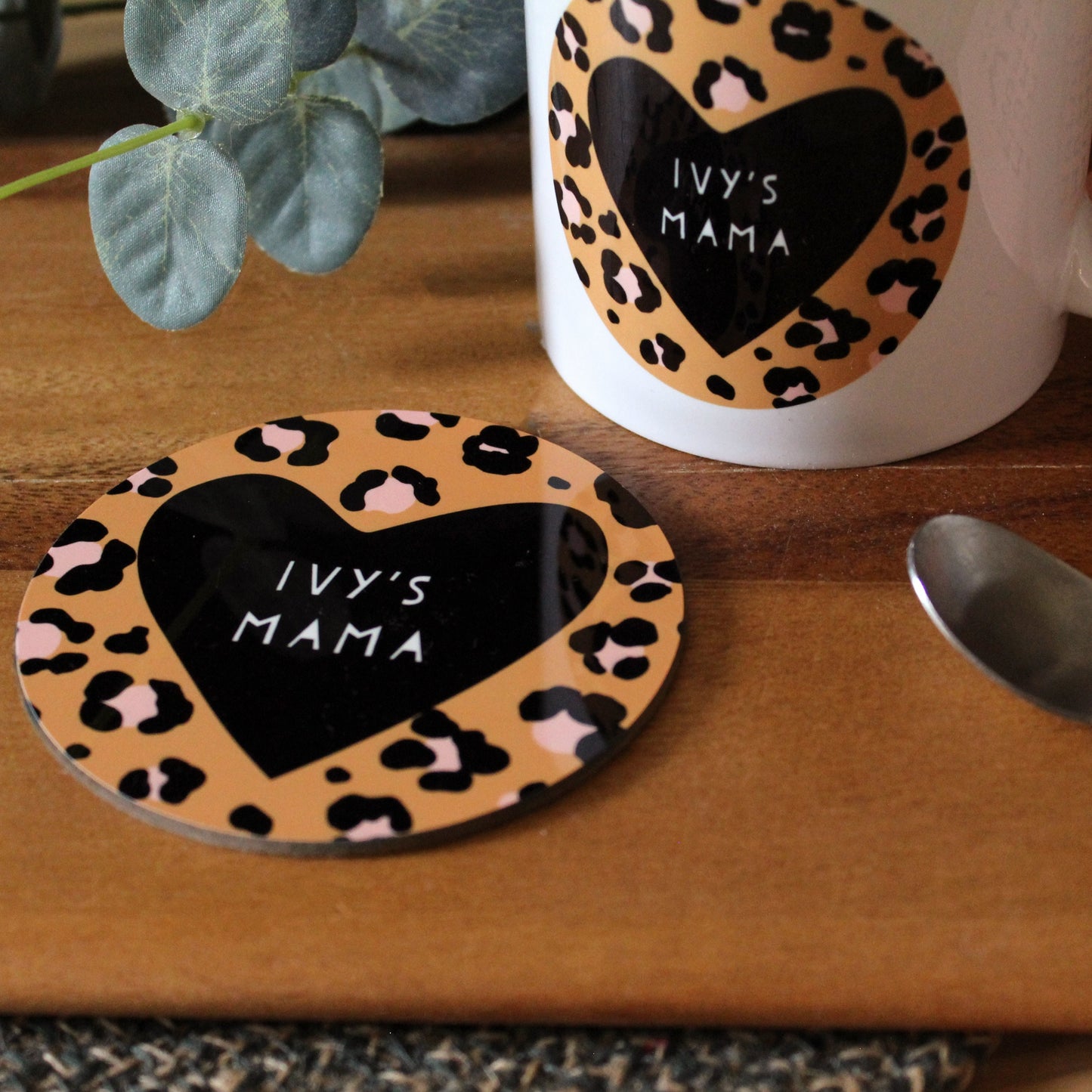 Personalised Mum Text Coaster