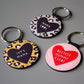 Personalised Leopard / Colour Pop  Print Key rings