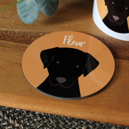 Personalised Colour Pop Dog Coaster