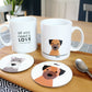 personalise your dog mug with a breed and add a name