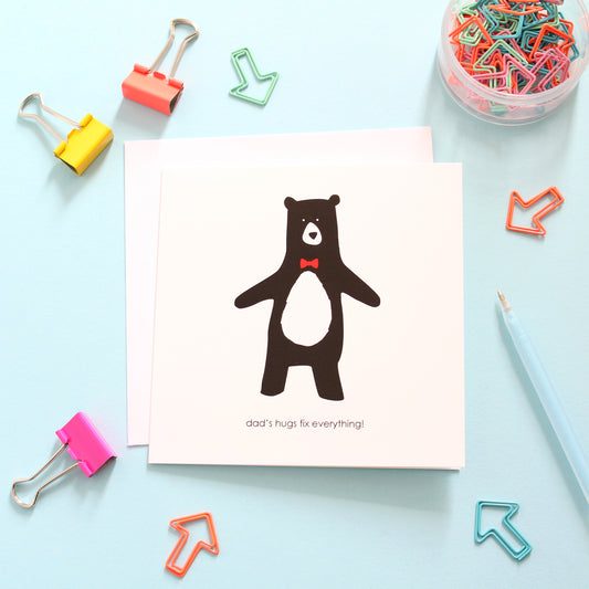 Daddy Hugs, Father's Day Bear Card