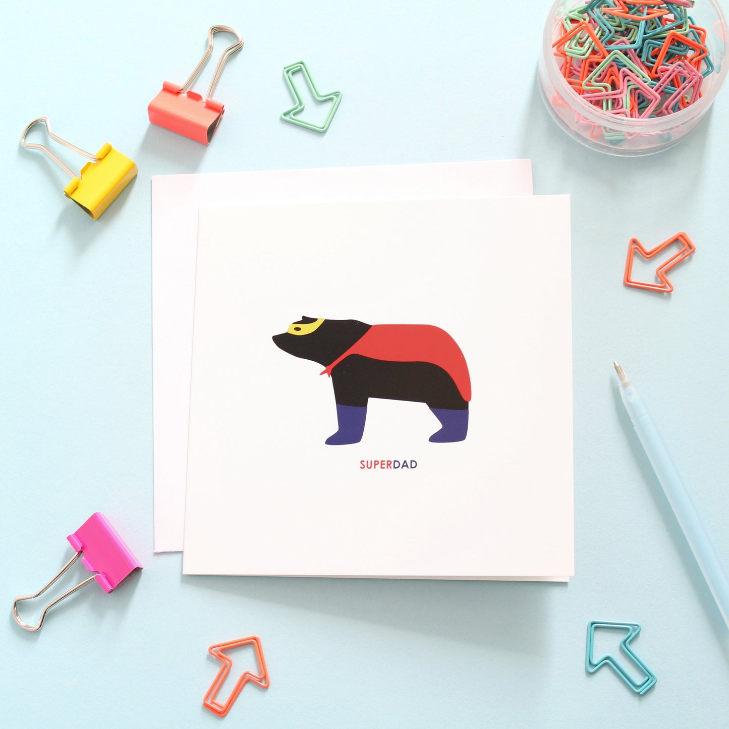 Super Dad, Father's Day Bear Card