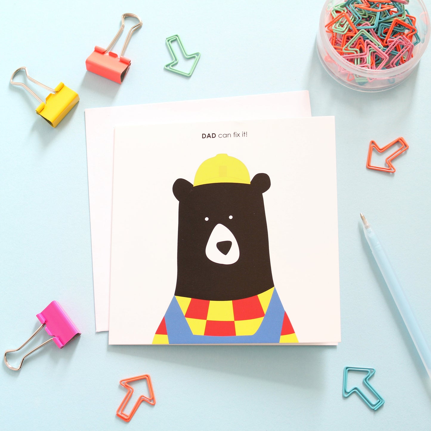 Dad Can Fix It, Father's Day Bear Card