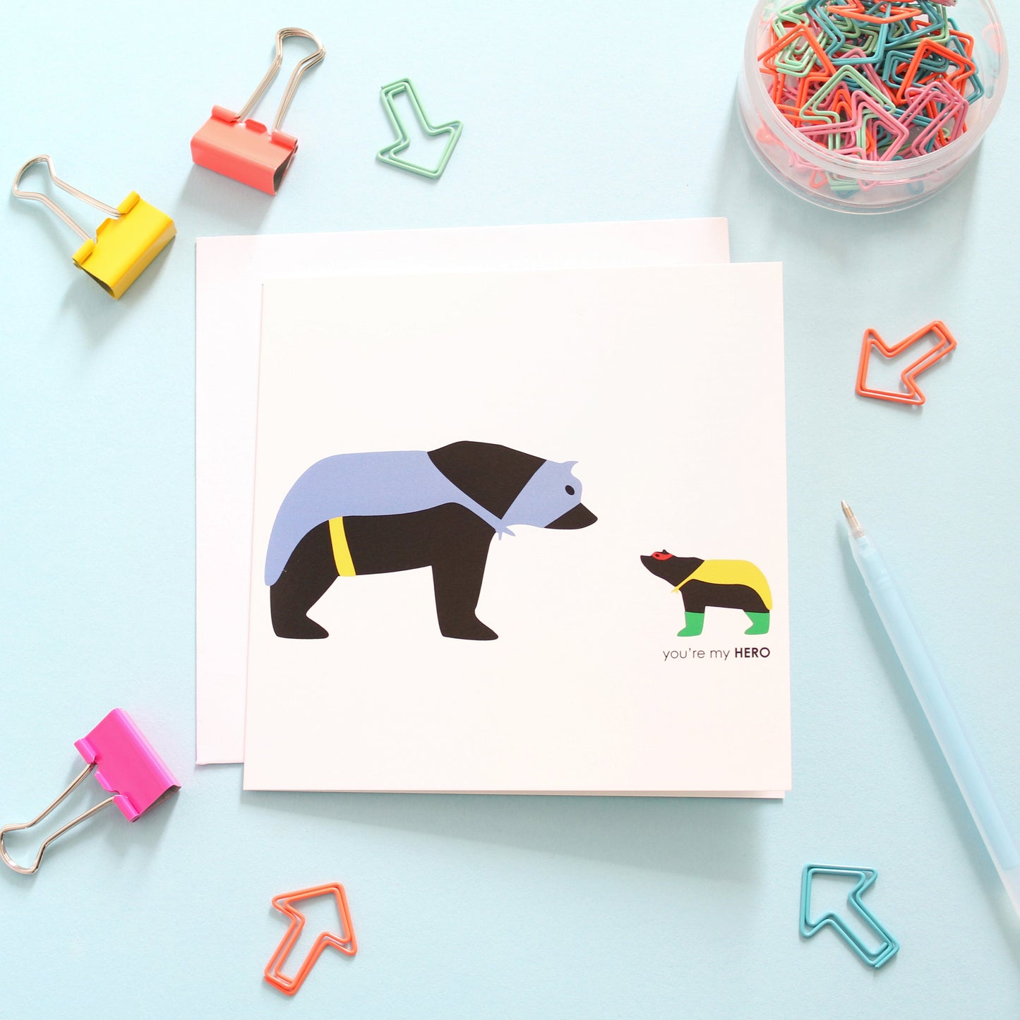 You're My Hero, Father's Day Bear Card