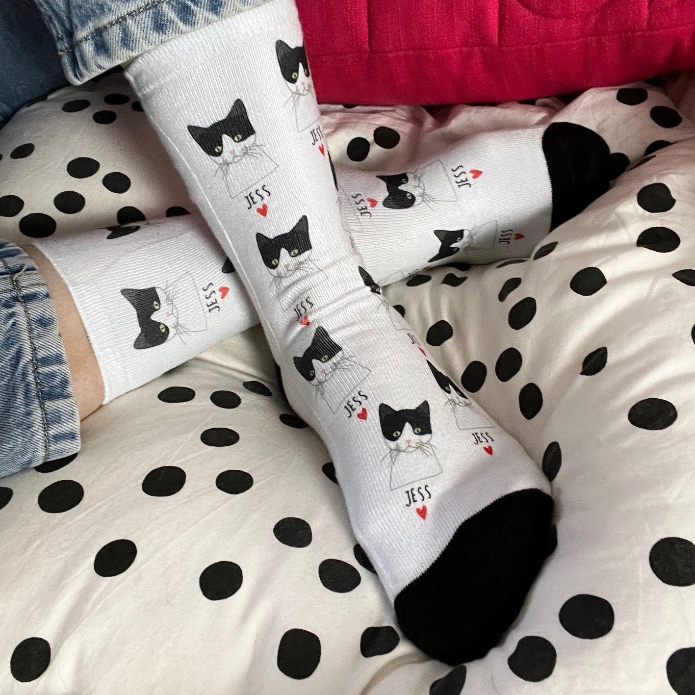 Personalised Cat Socks