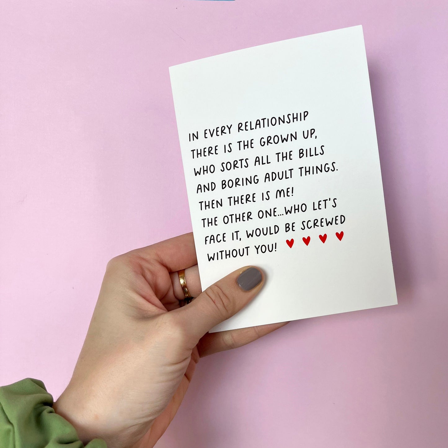 Screwed Without You, Funny Anniversary Card
